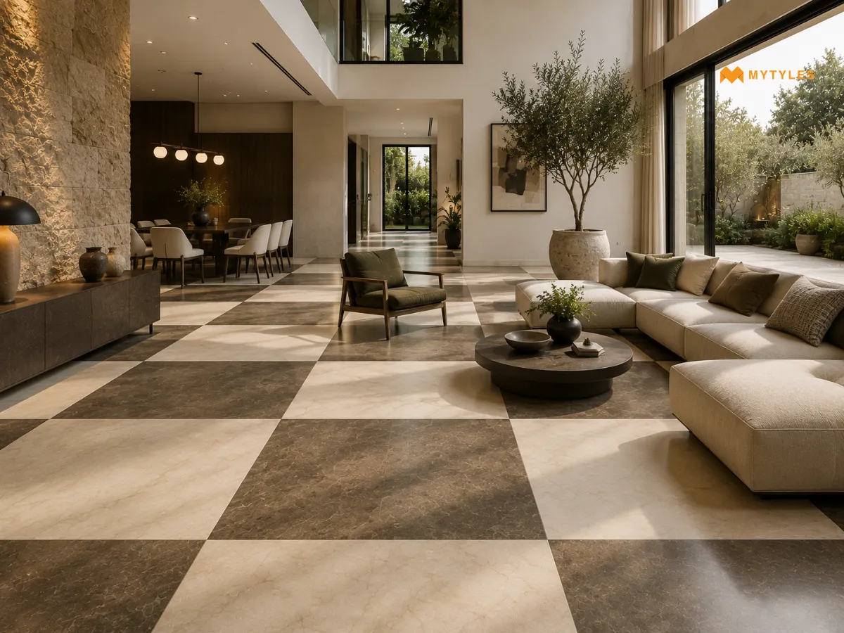 Large Format Checkerboard Tiles